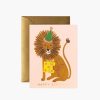 Paper Lockwood Birthday Cards | Lion Bday Birthday Greeting Card