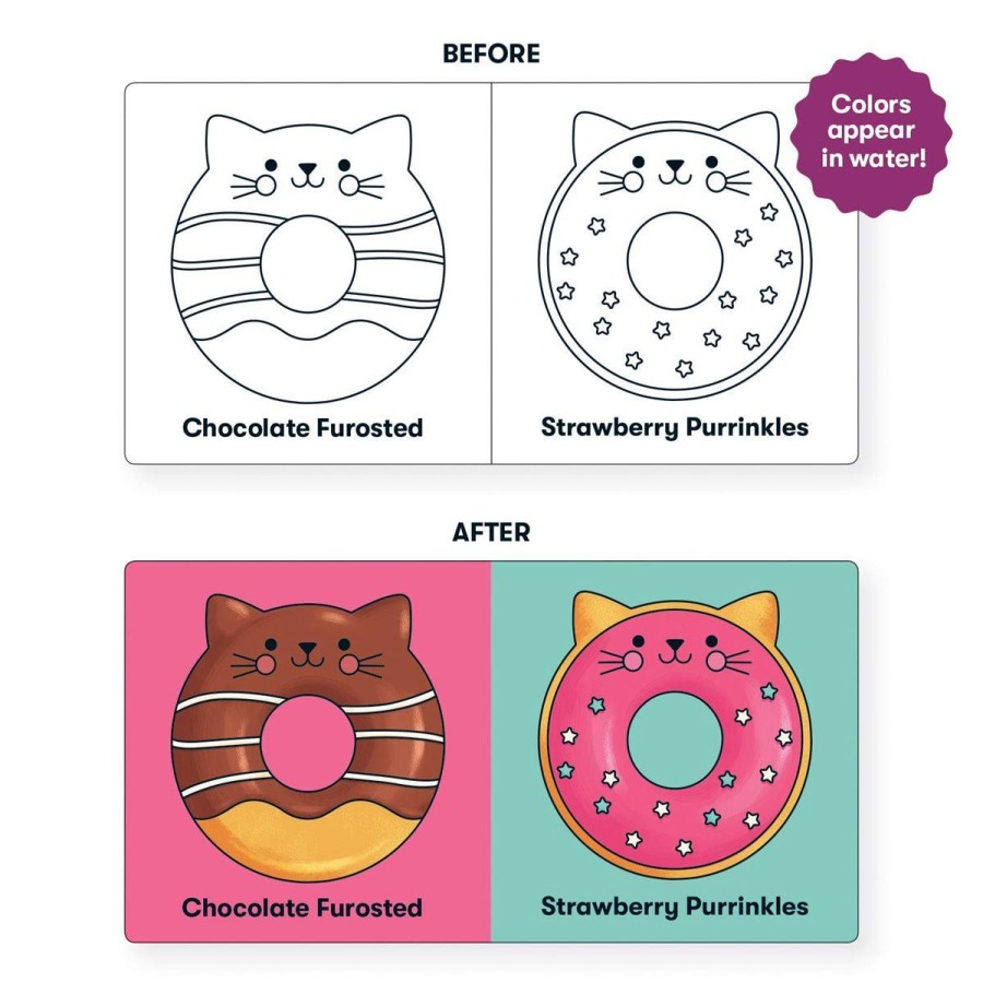 Kids Lockwood Books | Cat Donuts Color Magic Bath Book