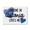 Paper Lockwood Magnets | Someone In Astoria Loves Me Magnet-Chambray & Royal