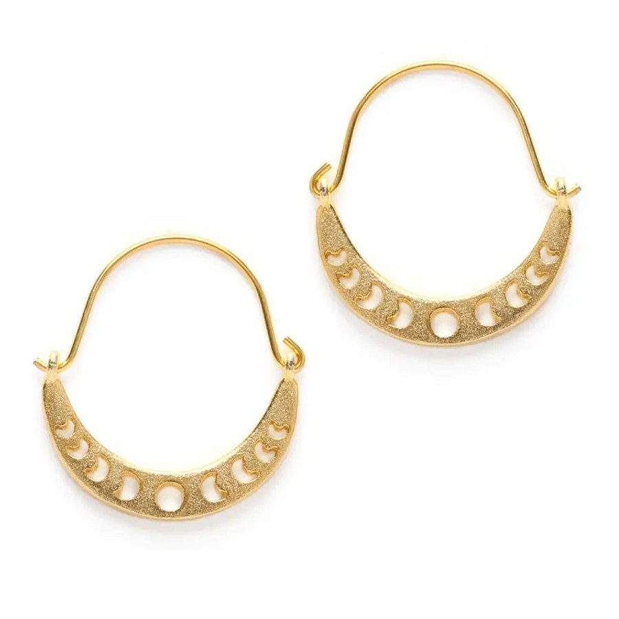 Accessories Lockwood | Phases Of The Moon Hoop Earrings