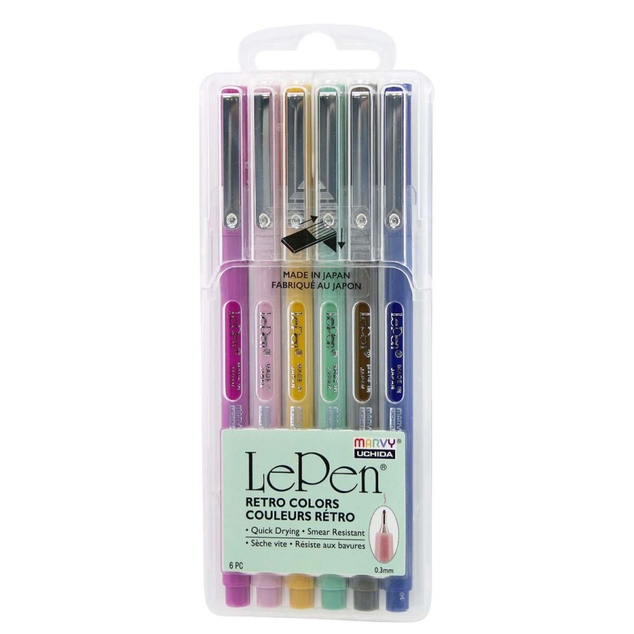 Home Lockwood Arts & Crafts | Le Pen Retro Colors-Set Of 6