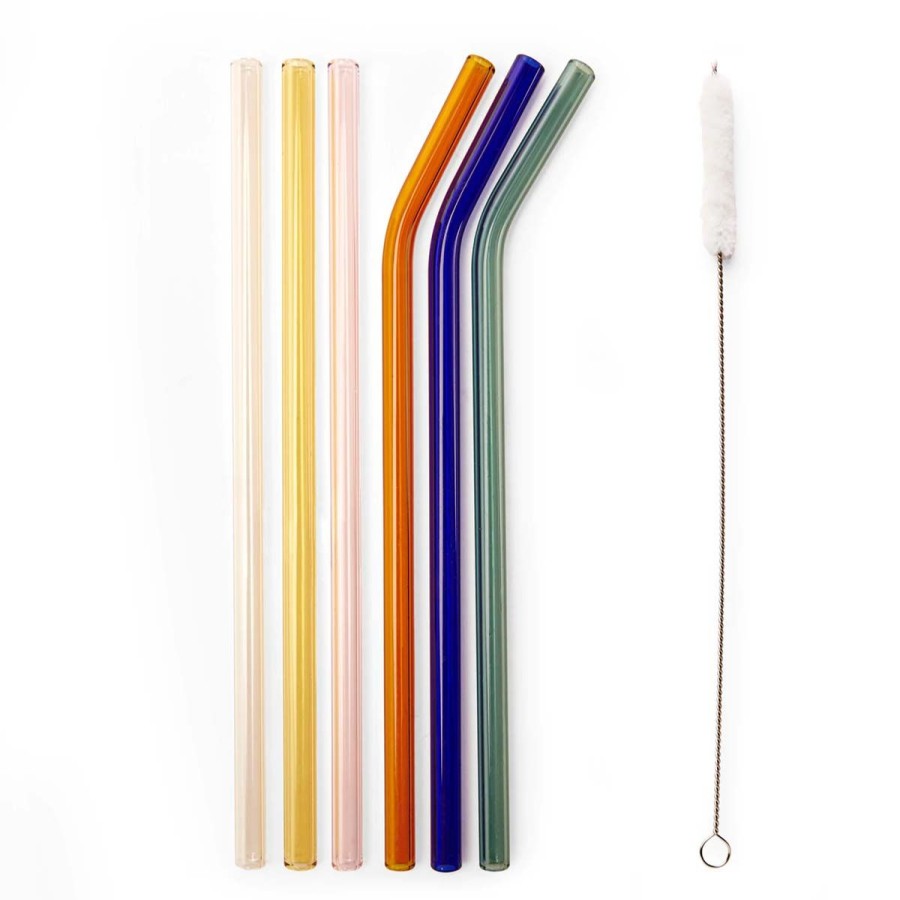 Home Lockwood Kitchen | Colorful Reusable Glass Straws