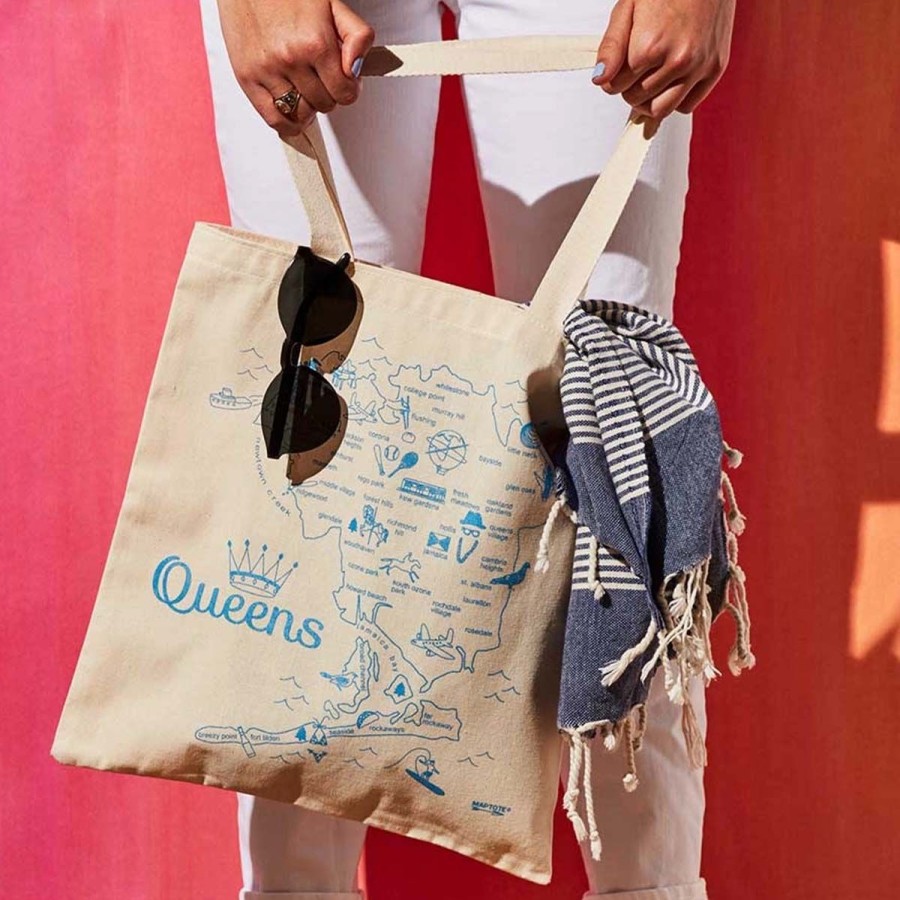 Unisex Lockwood | Queens Map Grocery Tote