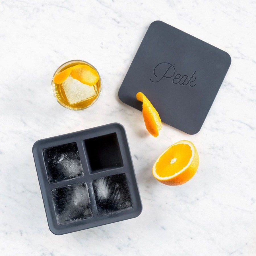 Home Lockwood Drinks | Peak Xl Ice Cube Tray-Charcoal