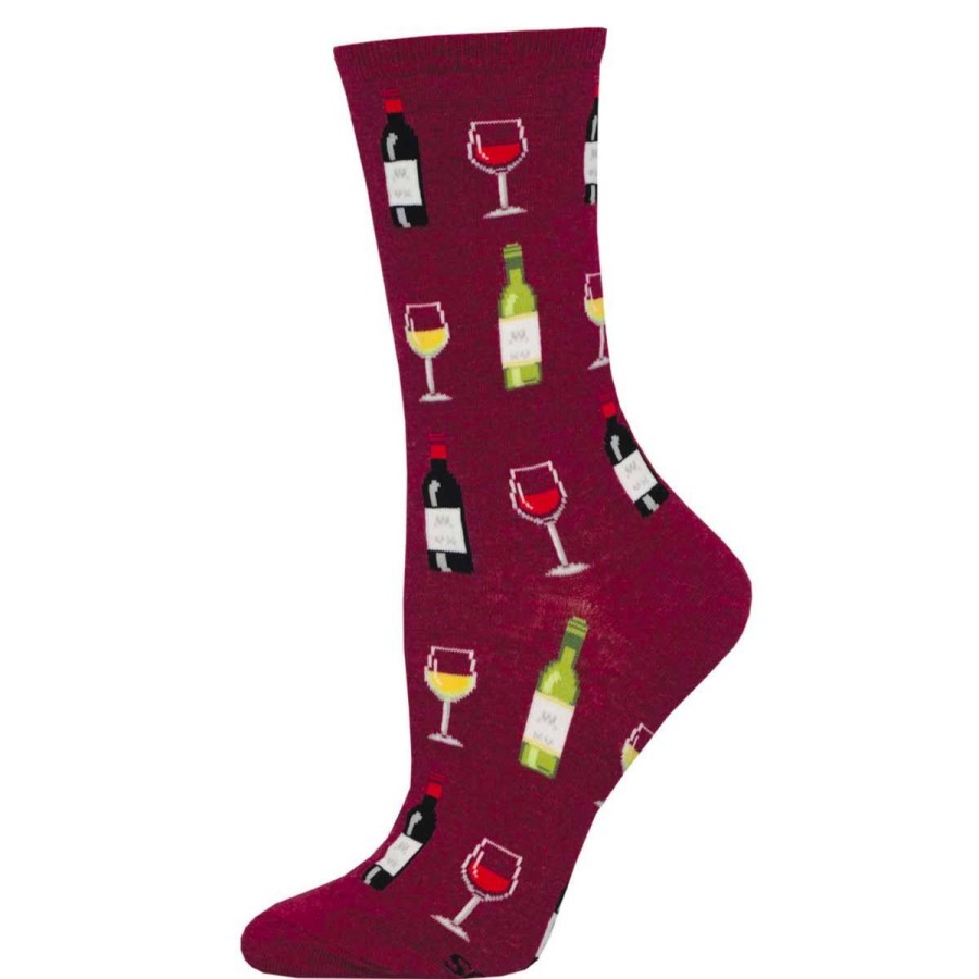 Women Lockwood | Fine Wine Women'S Sock-Red Heather