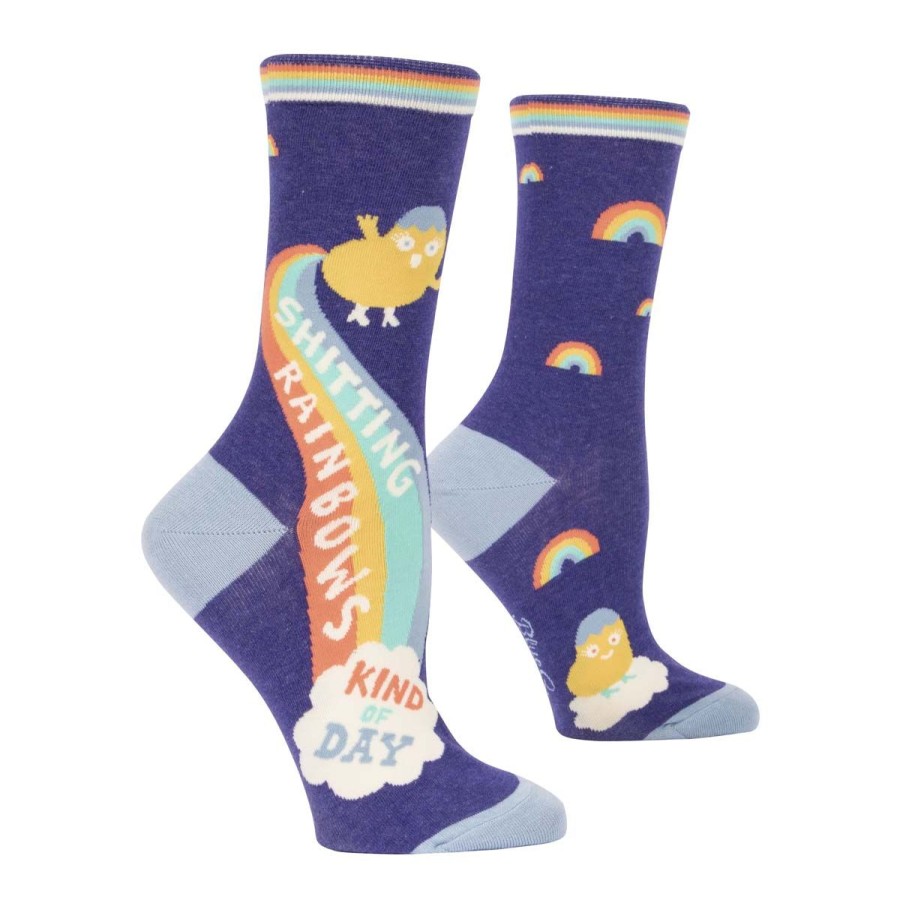 Women Lockwood | Shitting Rainbows Women'S Sock