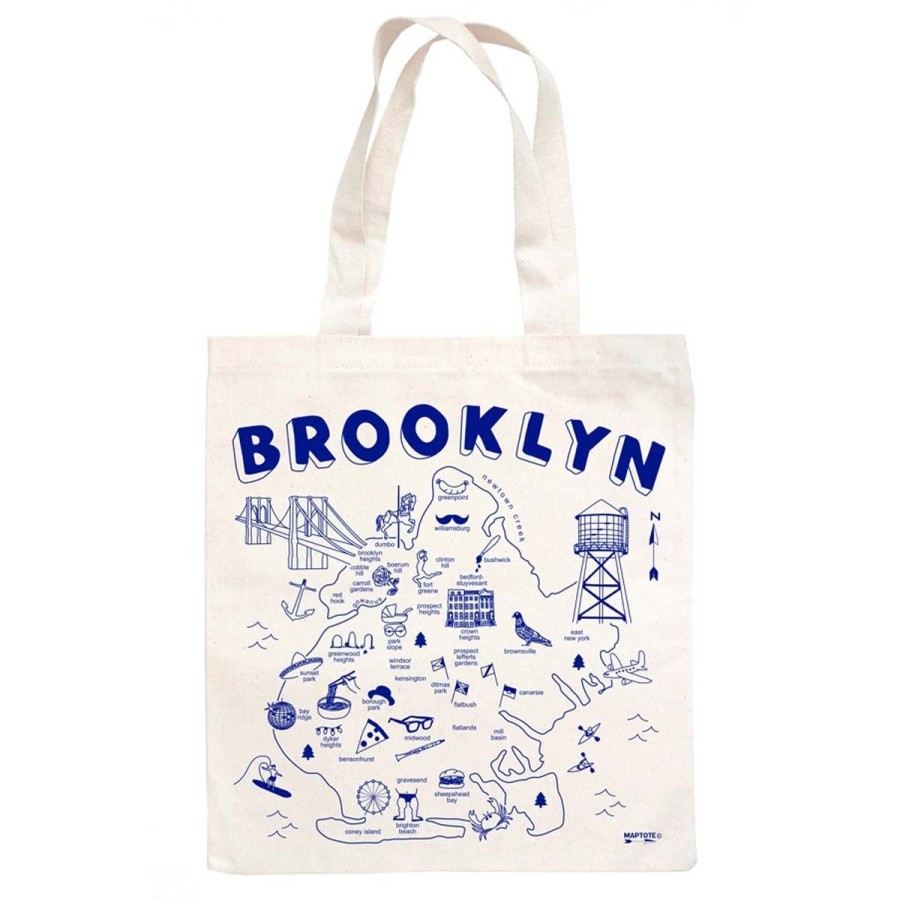 Unisex Lockwood | Brooklyn Map Grocery Tote