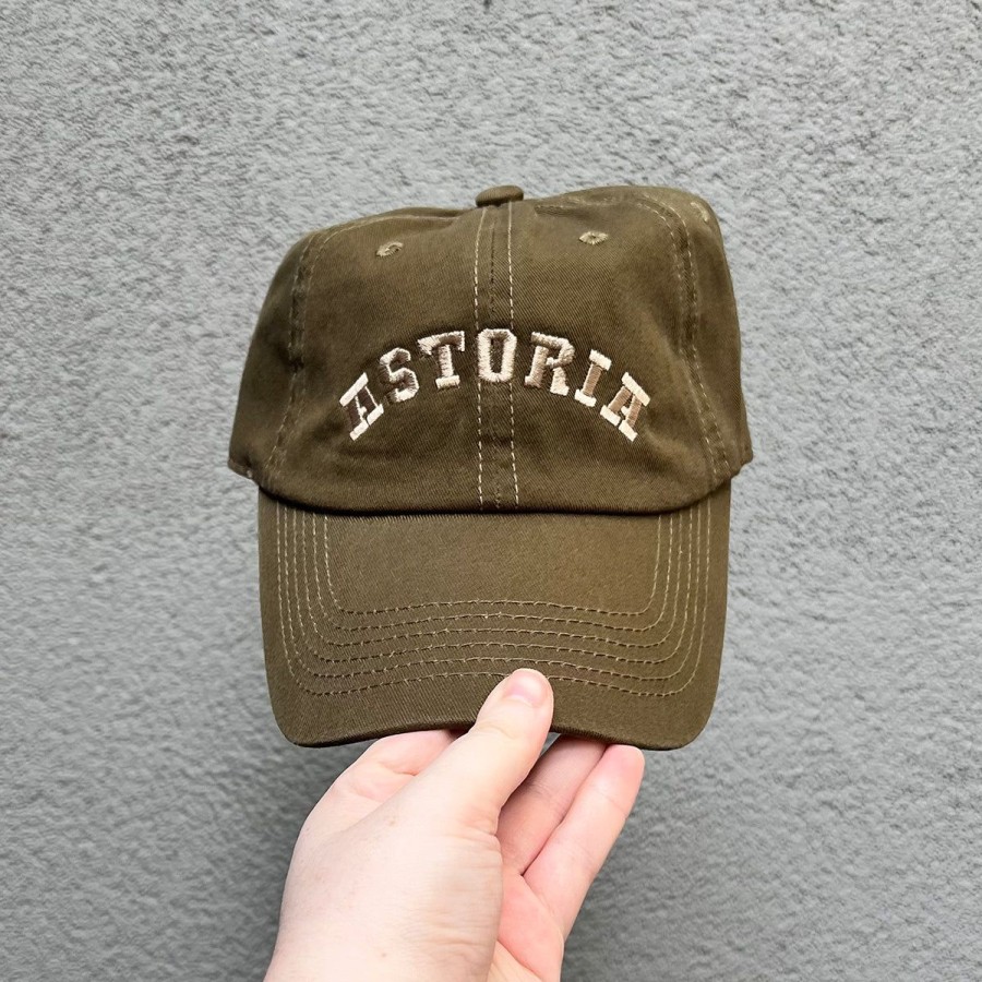 Unisex Lockwood | Astoria Arch Hat-Olive W/Beige Thread