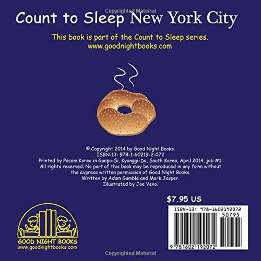 Kids Lockwood Books | Count To Sleep-New York