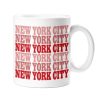 Home Lockwood Mugs | Nyc Red Repeat Mug