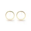 Accessories Lockwood | Gold Amano Studs-Modern Circle Studs