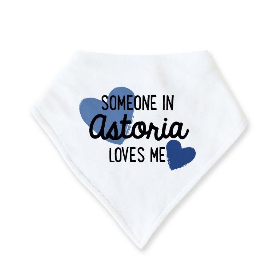 Kids Lockwood Baby & Kids Accessories | Someone In Astoria Loves Me Bib-Chambray & Royal