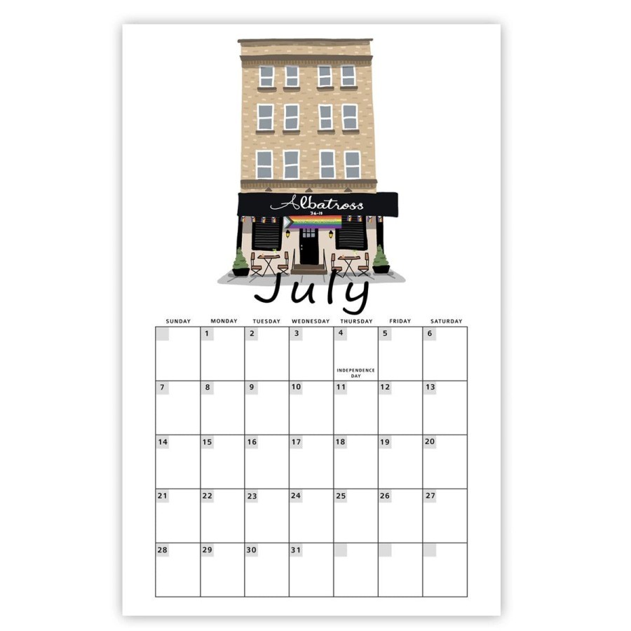 Paper Lockwood Calendars & Planners | Astoria Shop Fronts 2024 Desk Calendar