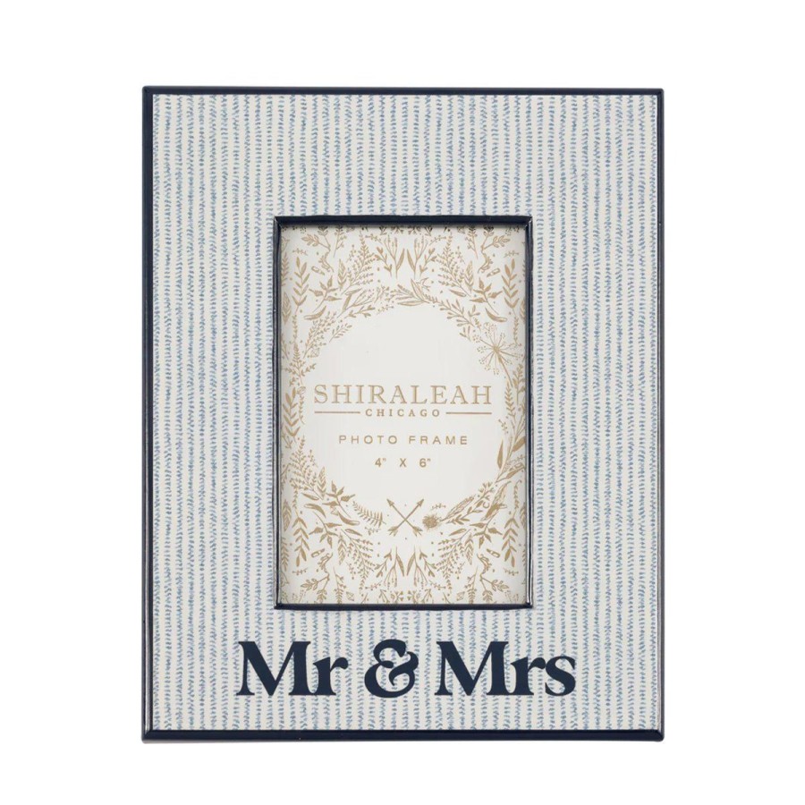 Home Lockwood Wall Decor & Frames | Eden "Mr. & Mrs." Picture Frame In Blue