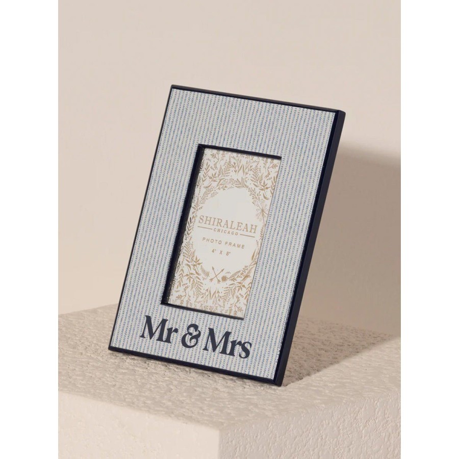 Home Lockwood Wall Decor & Frames | Eden "Mr. & Mrs." Picture Frame In Blue