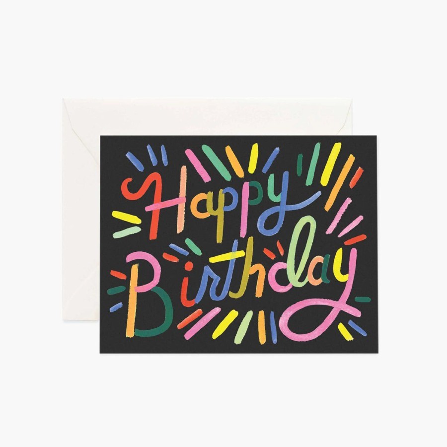 Paper Lockwood Birthday Cards | Fireworks Birthday Greeting Card