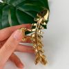 Accessories Lockwood | Gold Fishbone Hair Clip