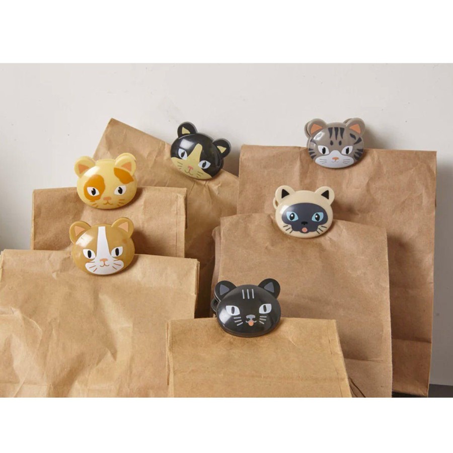 Home Lockwood Kitchen | Cat Bag Clips-Assorted Cats