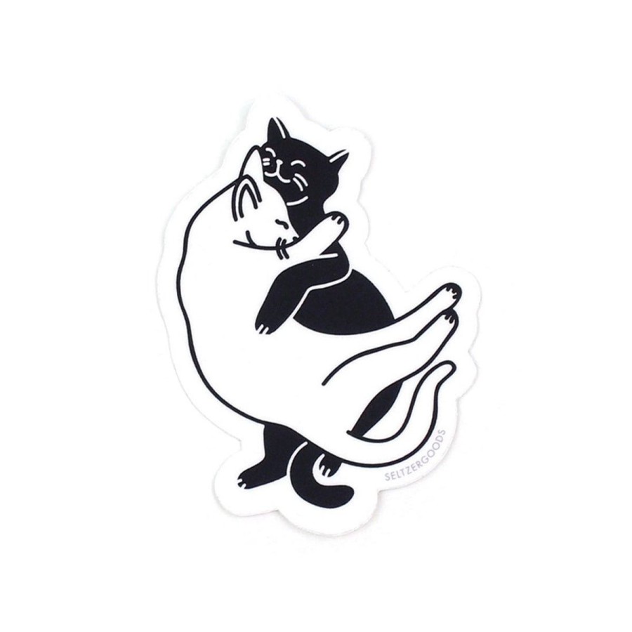 Paper Lockwood Stickers | Snuggle Cats Sticker