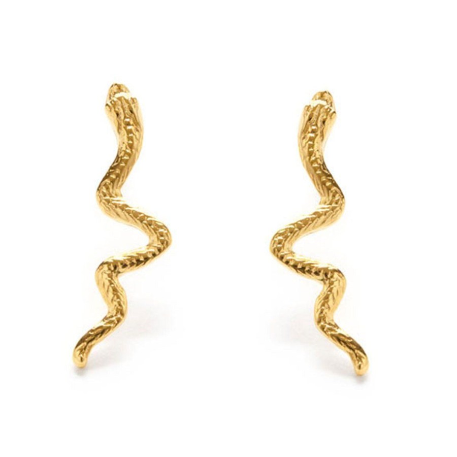 Accessories Lockwood | Gold Amano Studs-Serpent