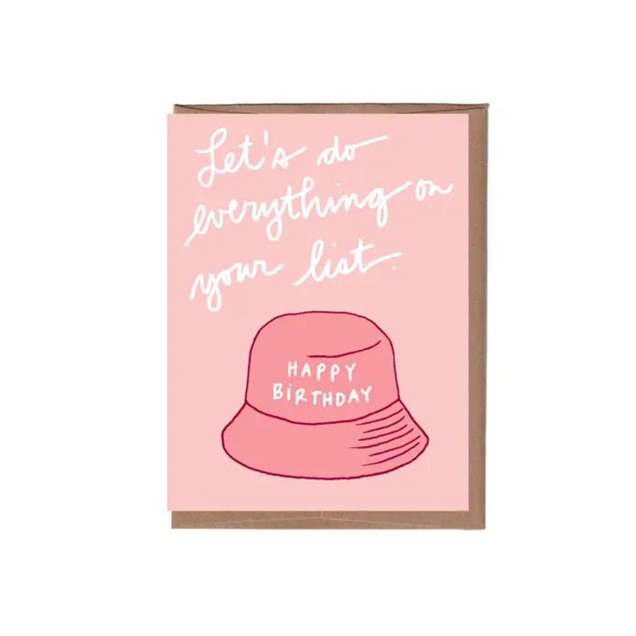 Paper Lockwood Birthday Cards | Bucket Hat Birthday Greeting Card