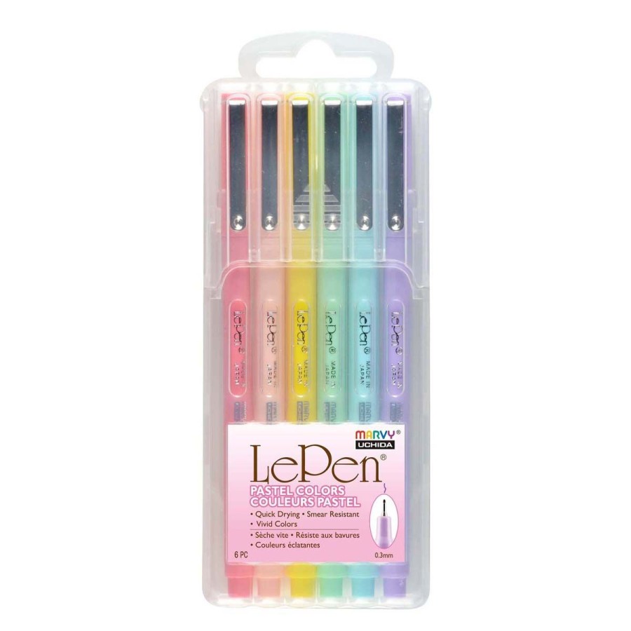 Home Lockwood Arts & Crafts | Le Pen Pastel Colors-Set Of 6