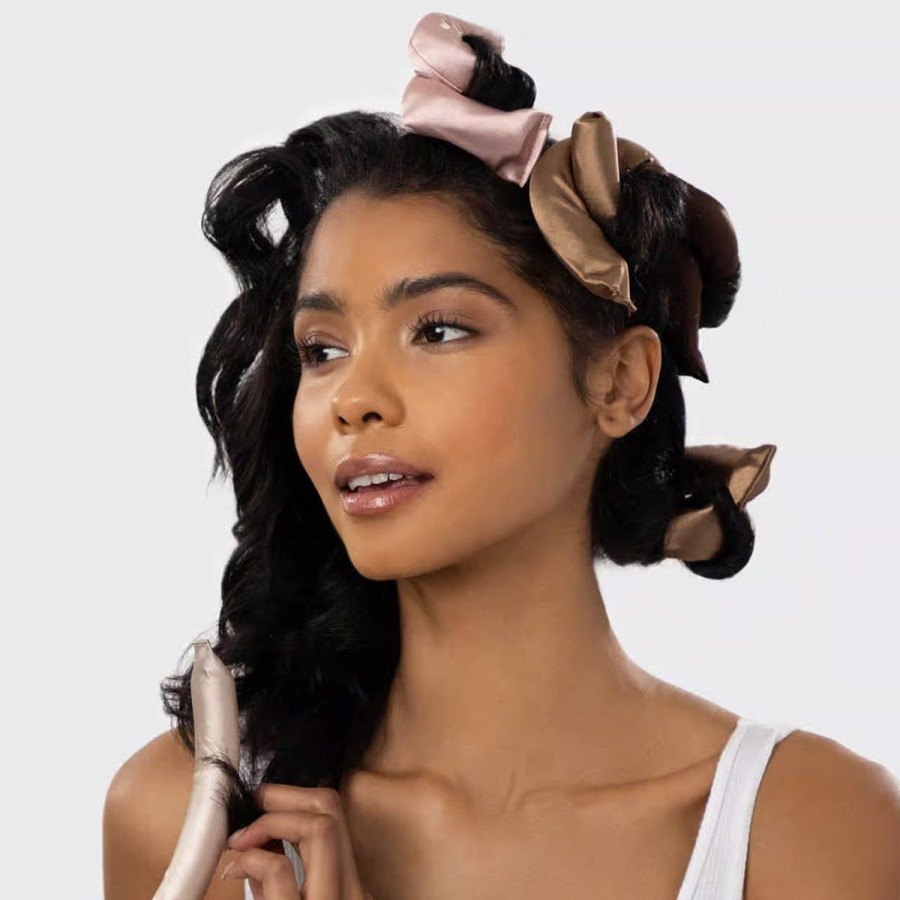 Beauty & Wellness Lockwood Beauty Tools | Satin-Wrapped Flexi Rods-6Pc Set