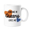 Home Lockwood Mugs | Someone In Queens Loves Me Mug-Orange & Royal