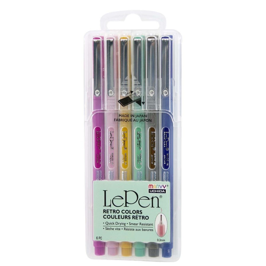 Paper Lockwood Pens & Pencils | Le Pen Retro Colors-Set Of 6