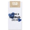 Home Lockwood Kitchen | Someone In Astoria Loves Me Tea Towel-Chambray & Royal