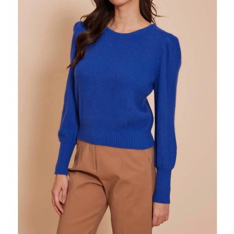 Women Lockwood Sweaters & Jackets | Kyla Tie Sweater In Blue