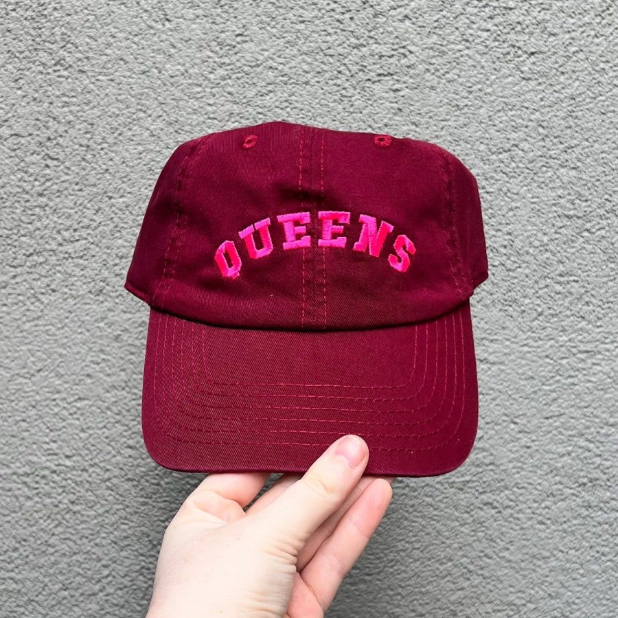 Accessories Lockwood | Queens Arch Hat-Burgundy W/Hot Pink