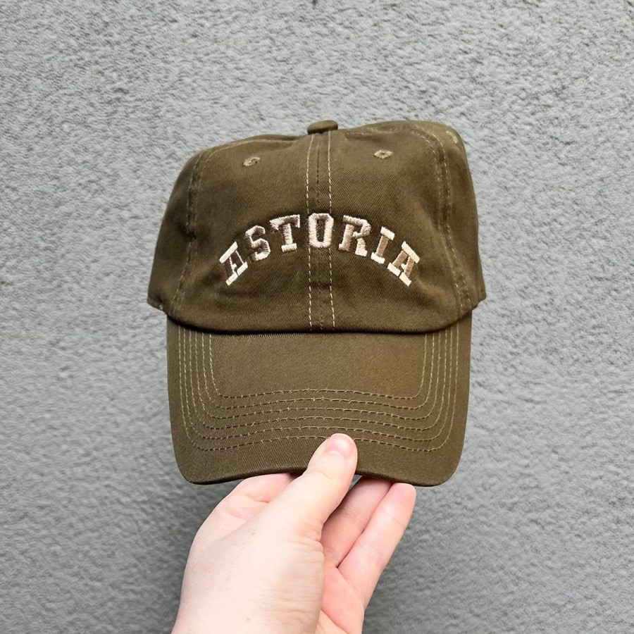 Accessories Lockwood | Astoria Arch Hat-Olive W/Beige Thread