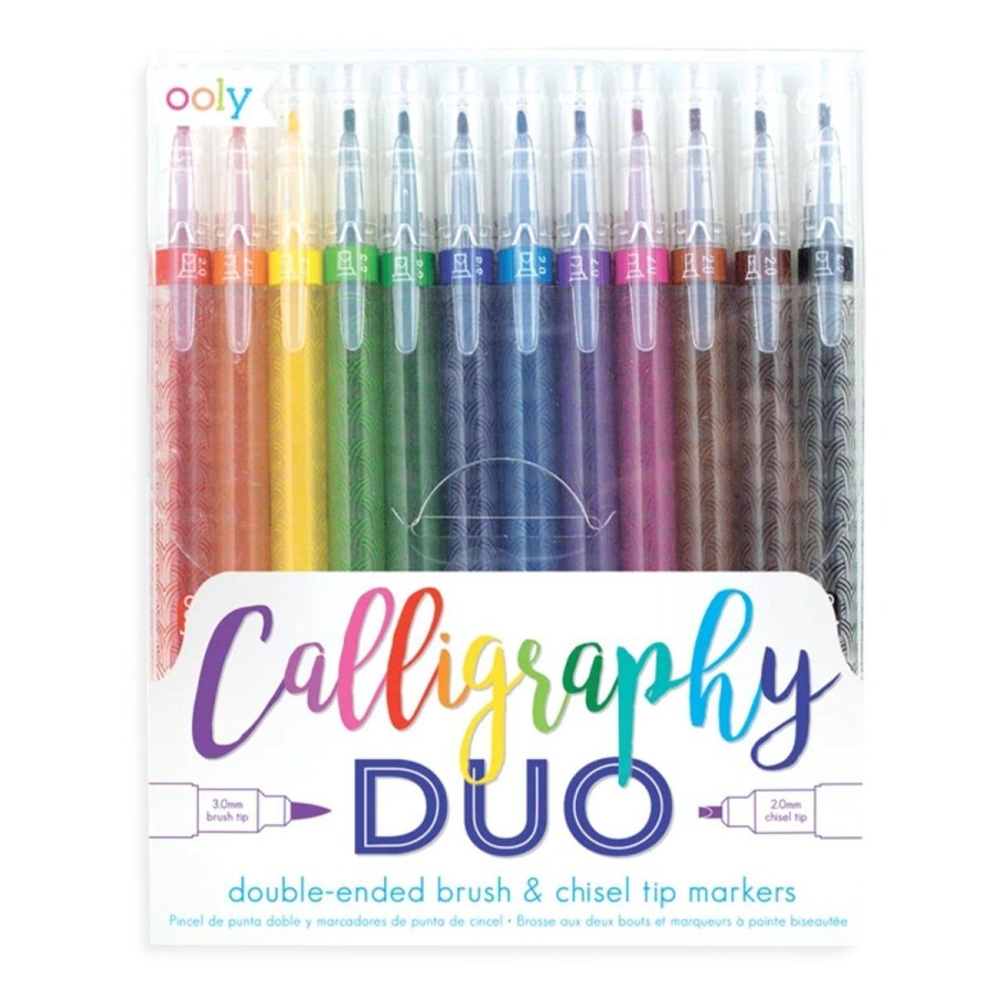 Paper Lockwood Pens & Pencils | Calligraphy Duo Double Ended Markers