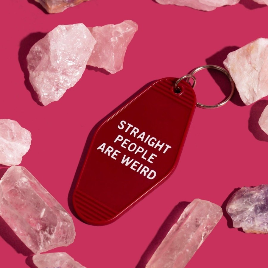 Unisex Lockwood | Straight People Are Weird Motel Key Tag