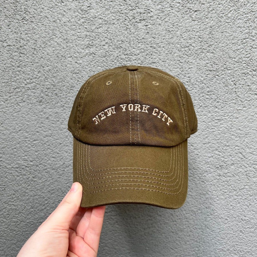 Unisex Lockwood | Nyc Arch Hat-Olive W/Beige