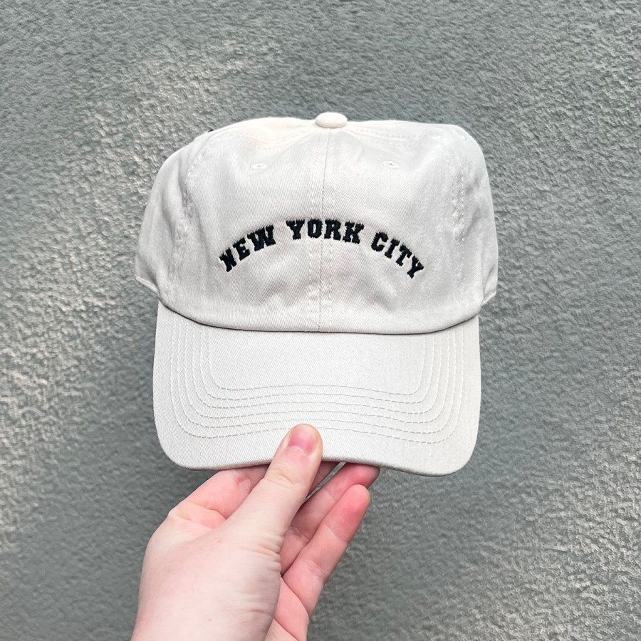 Accessories Lockwood | Nyc Arch Hat-Light Beige W/Black