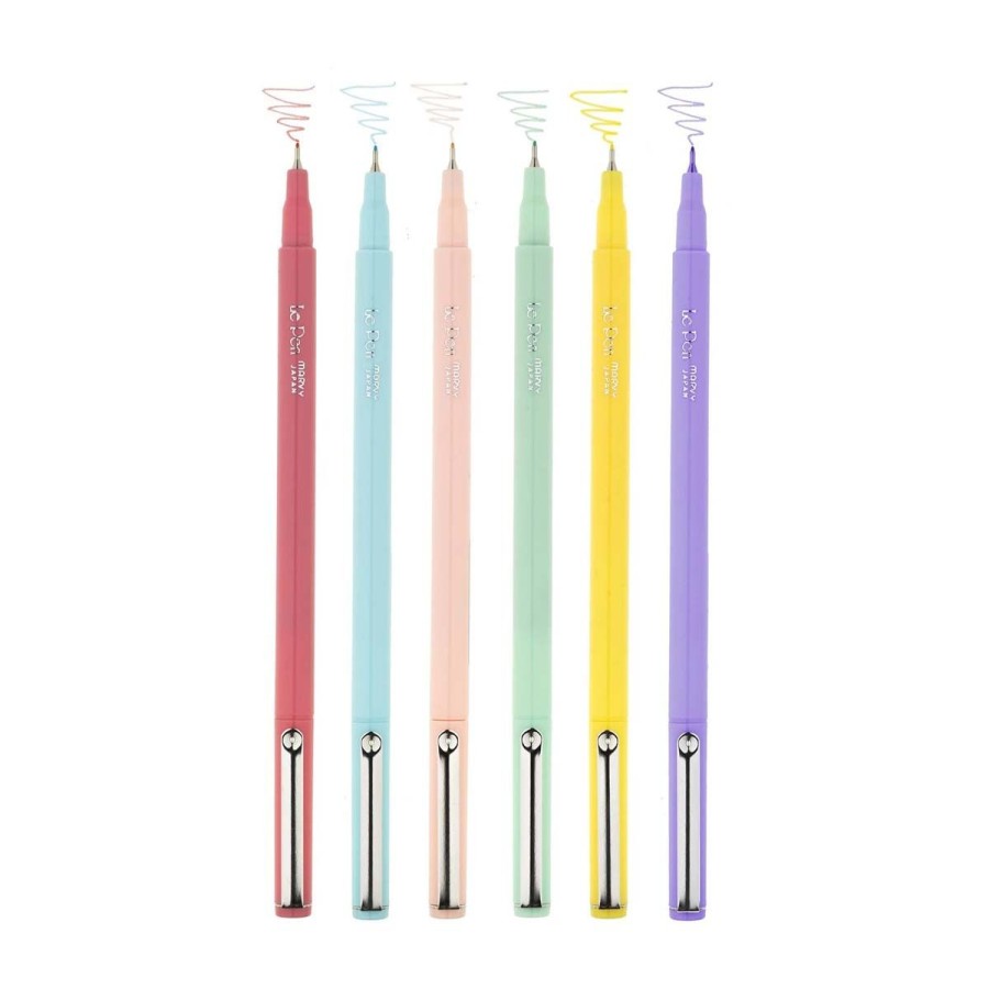 Paper Lockwood Pens & Pencils | Le Pen Pastel Colors-Set Of 6