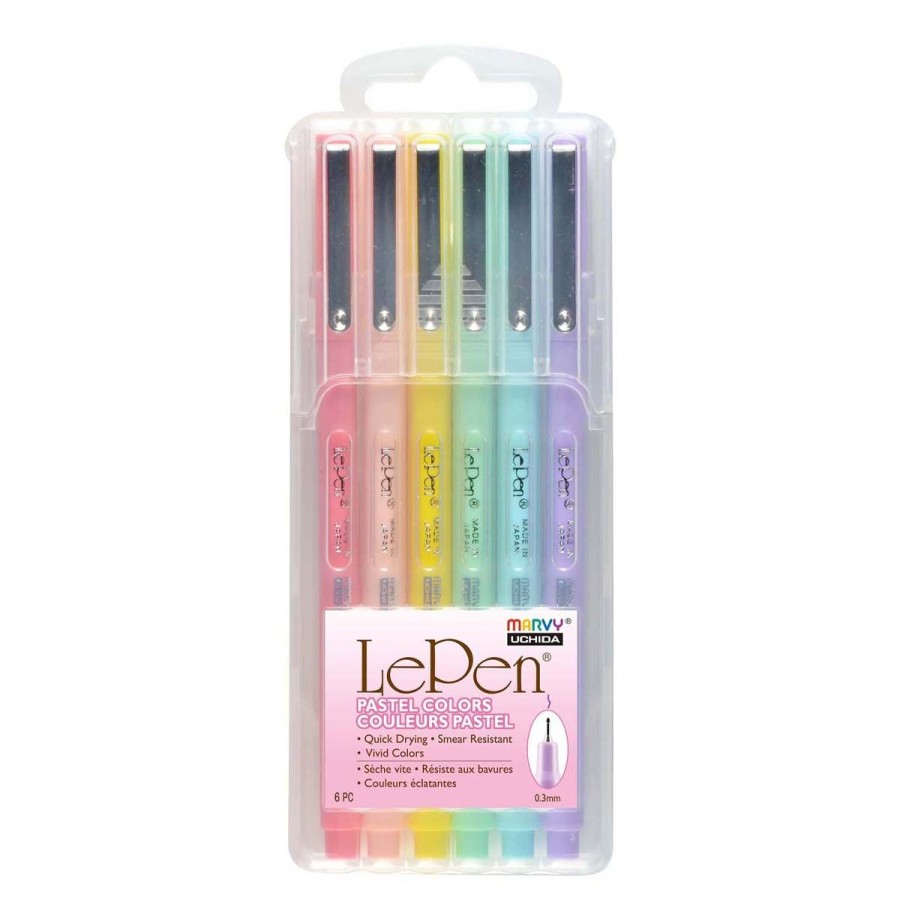 Paper Lockwood Pens & Pencils | Le Pen Pastel Colors-Set Of 6