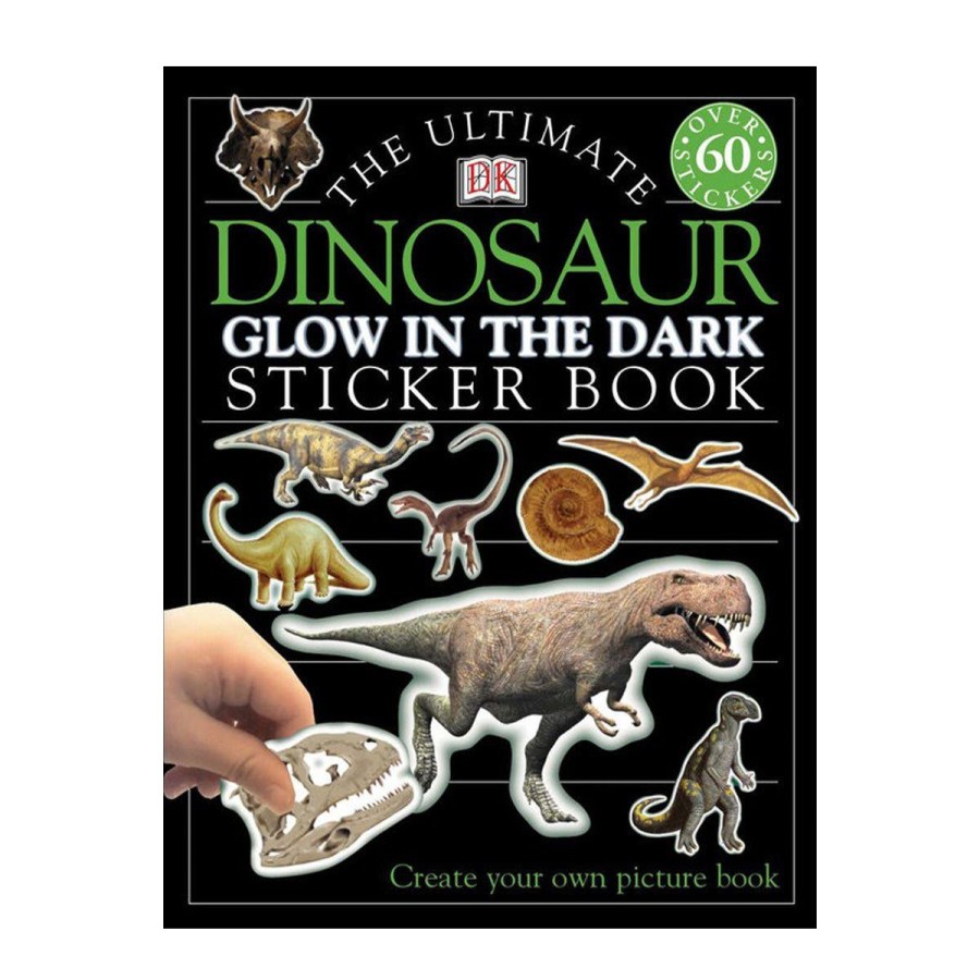 Paper Lockwood Stickers | Ultimate Sticker Book-Glow In The Dark Dinosaurs