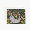 Paper Lockwood Birthday Cards | Sloth Belated Birthday Greeting Card