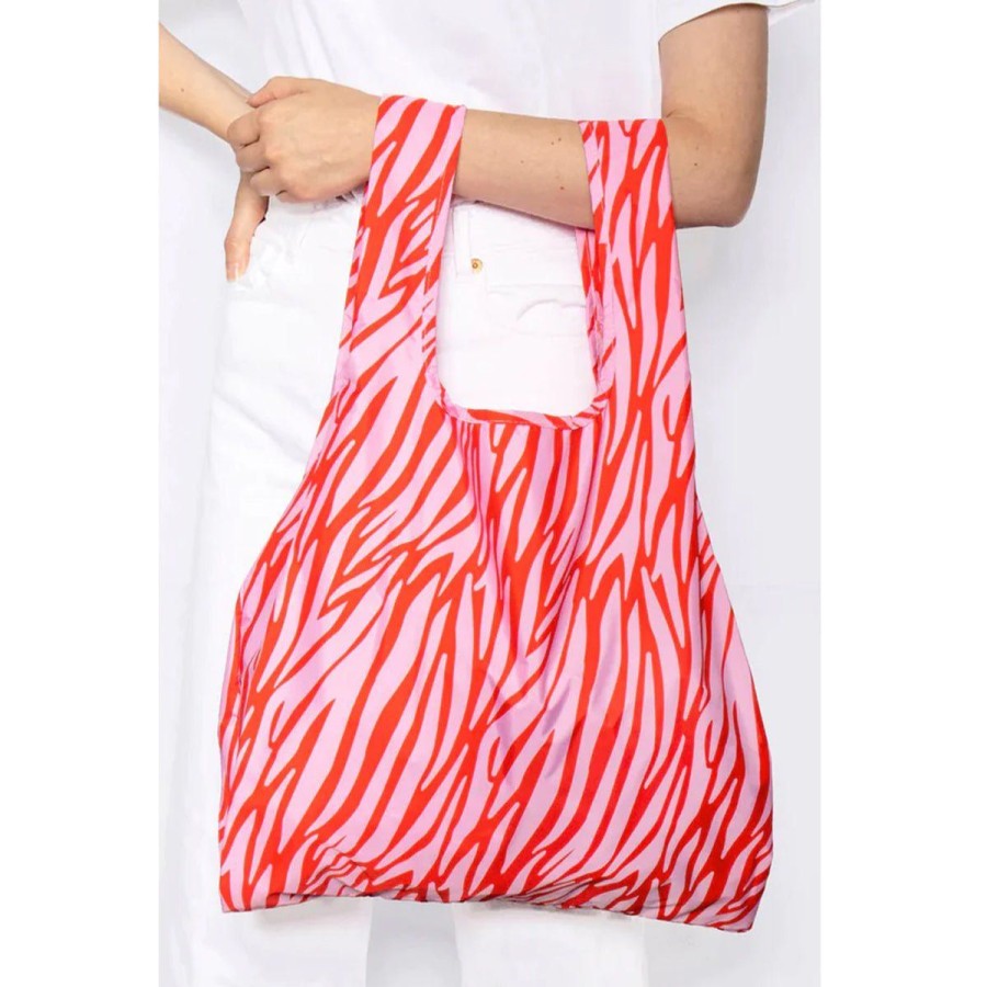 Accessories Lockwood | Med Recycled Reusable Bag-Pink/Red Zebra