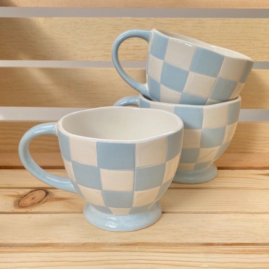 Home Lockwood Mugs | Checkered Teacup