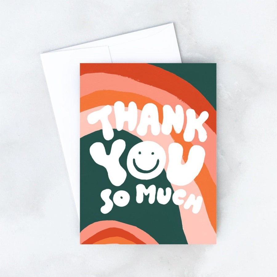 Paper Lockwood Thank You Cards | Wavy Thank You Greeting Card