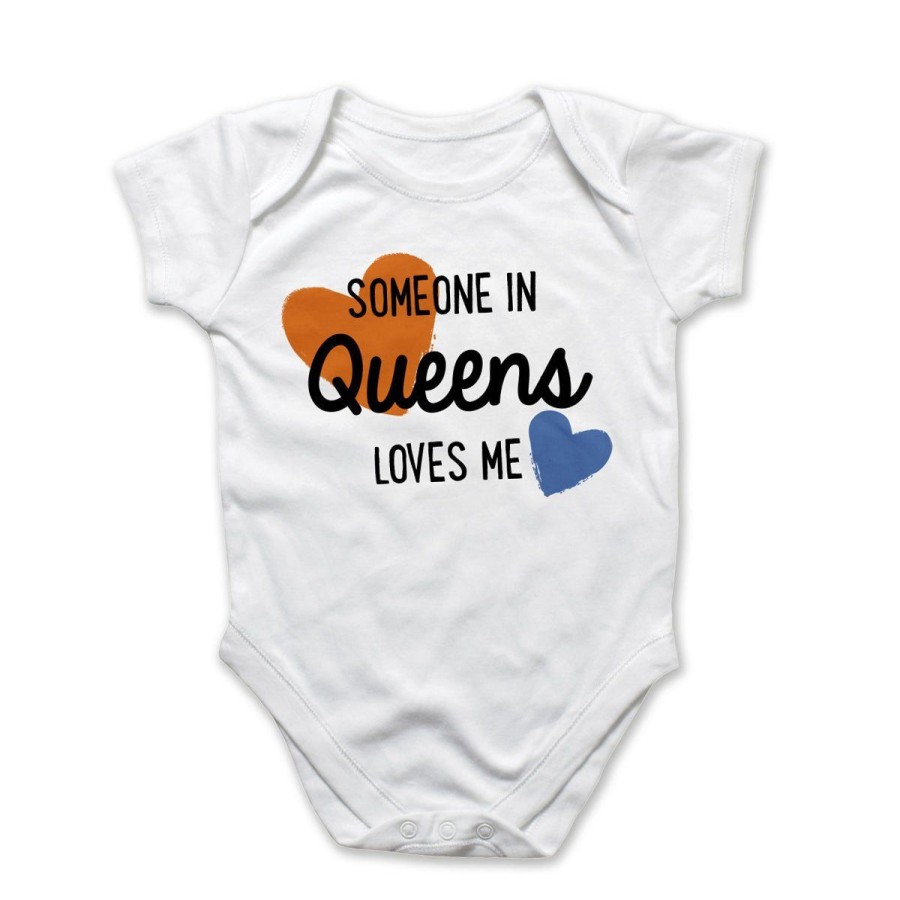 Kids Lockwood Baby Essentials | Someone In Queens Loves Me Onesie